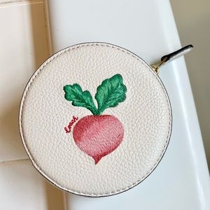 COACH Brand new, adorable radish coin purse